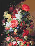 Flowers Cross Stitch Pattern by Joseph Nigg