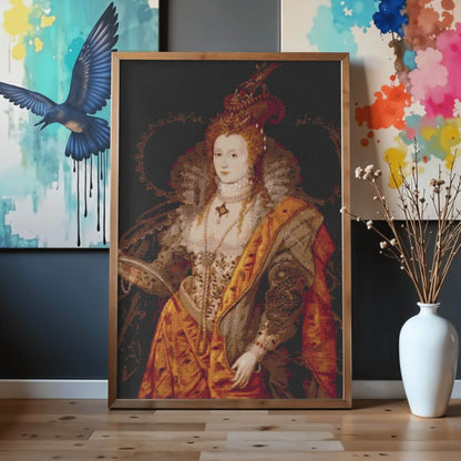 The Rainbow Portrait of Queen Elizabeth I Cross Stitch Pattern