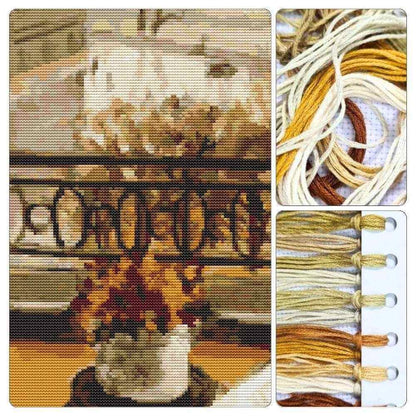 Flowers in the Window Cross Stitch Kit