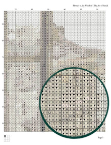 Flowers in the Window Cross Stitch Pattern