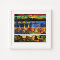 Panel Series featuring Landscapes Cross Stitch Kit - Square Panel Cross Stitch Kit - Vincent Van Gogh