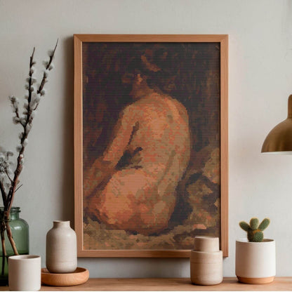 Female Nude from Back Cross Stitch Kit