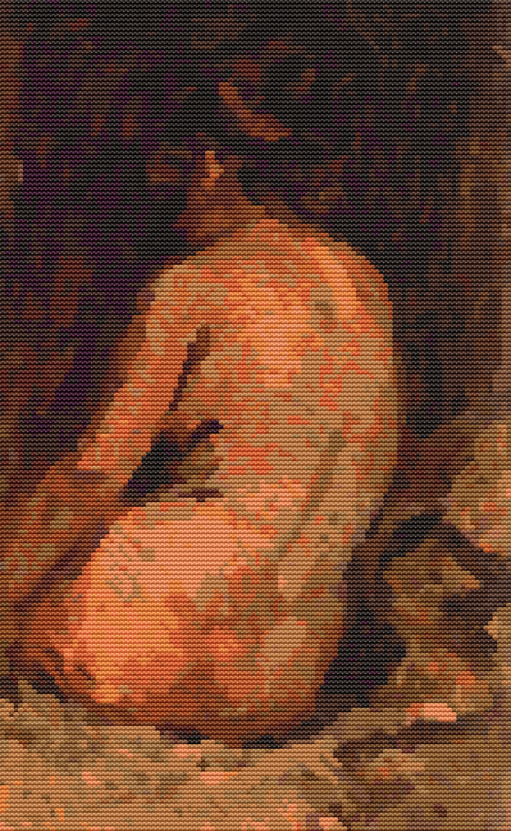 Female Nude from Back Cross Stitch Pattern | Pablo Picasso