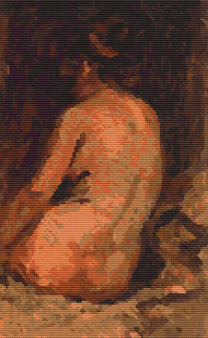 Female Nude from Back Cross Stitch Pattern | Pablo Picasso