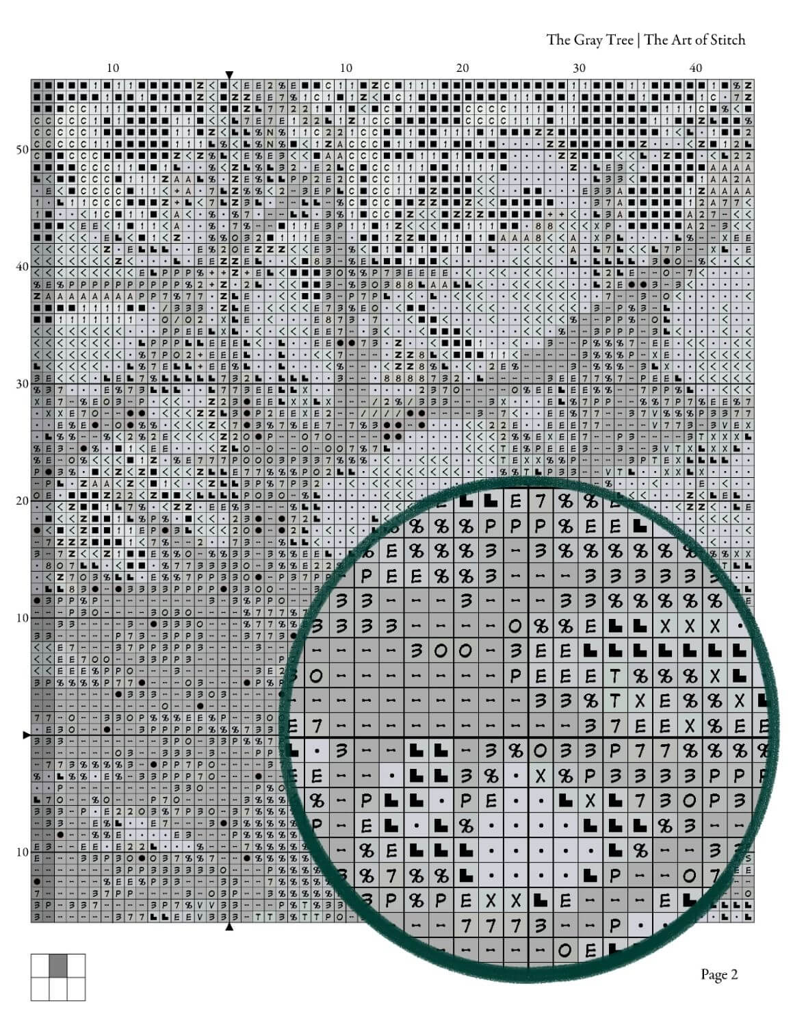 The Gray Tree Cross Stitch Kit
