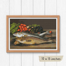 Fish, Lobster and Radishes Cross Stitch Kit