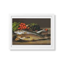 Fish, Lobster and Radishes Cross Stitch Kit | Levi Wells Prentice