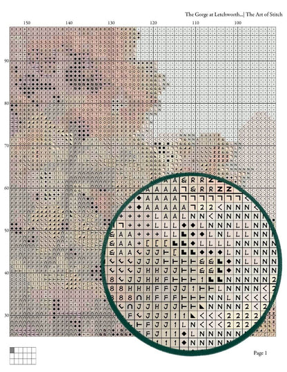 The Gorge at Letchworth Park Cross Stitch Kit