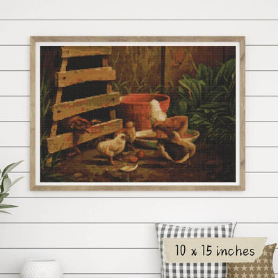 Barnyard Animals Cross Stitch Pattern