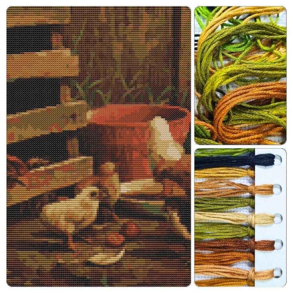 Barnyard Animals Cross Stitch Kit