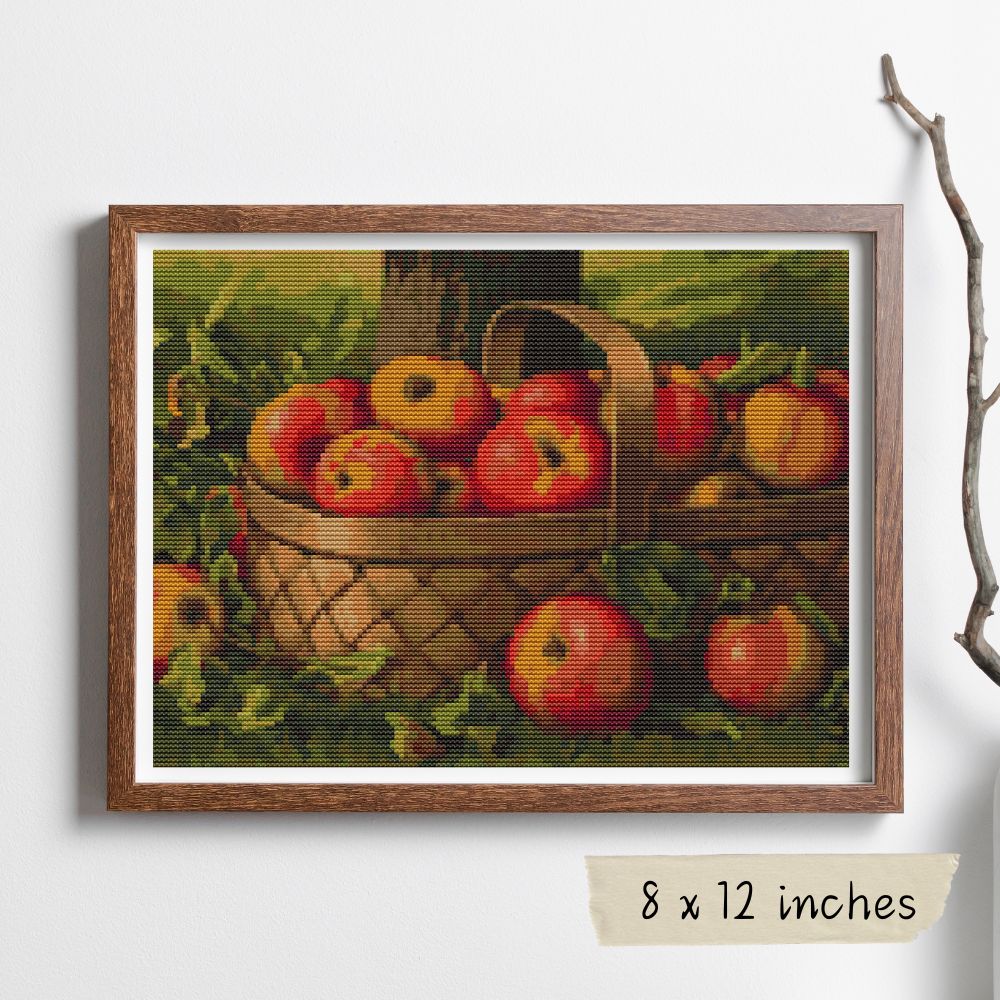 Apples in a Basket Cross Stitch Kit | Levi Wells Prentice