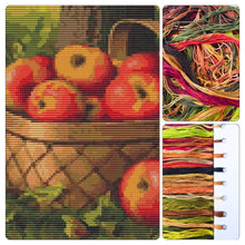 Apples in a Basket Cross Stitch Kit - Premium Cross Stitch Kit - Levi Wells Prentice