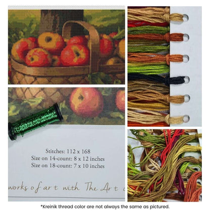 Apples in a Basket Cross Stitch Kit | Levi Wells Prentice