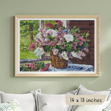 Lilacs by the Window Cross Stitch Kit | Pyotr Konchalovsky