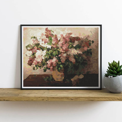 Lilacs in a Basket Cross Stitch Kit