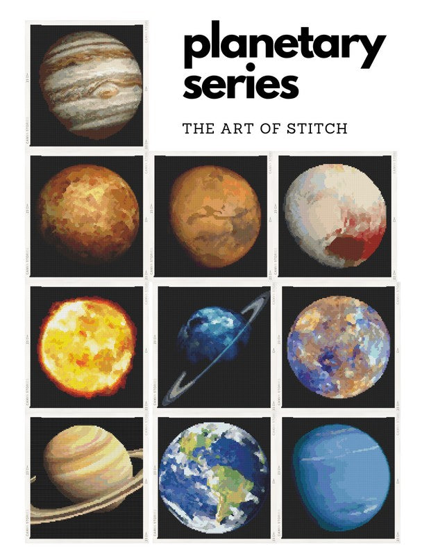 Planetary Series Cross Stitch Pattern | The Art of Stitch