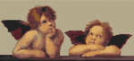 The Sistine Madonna Cross Stitch Pattern by Raphael