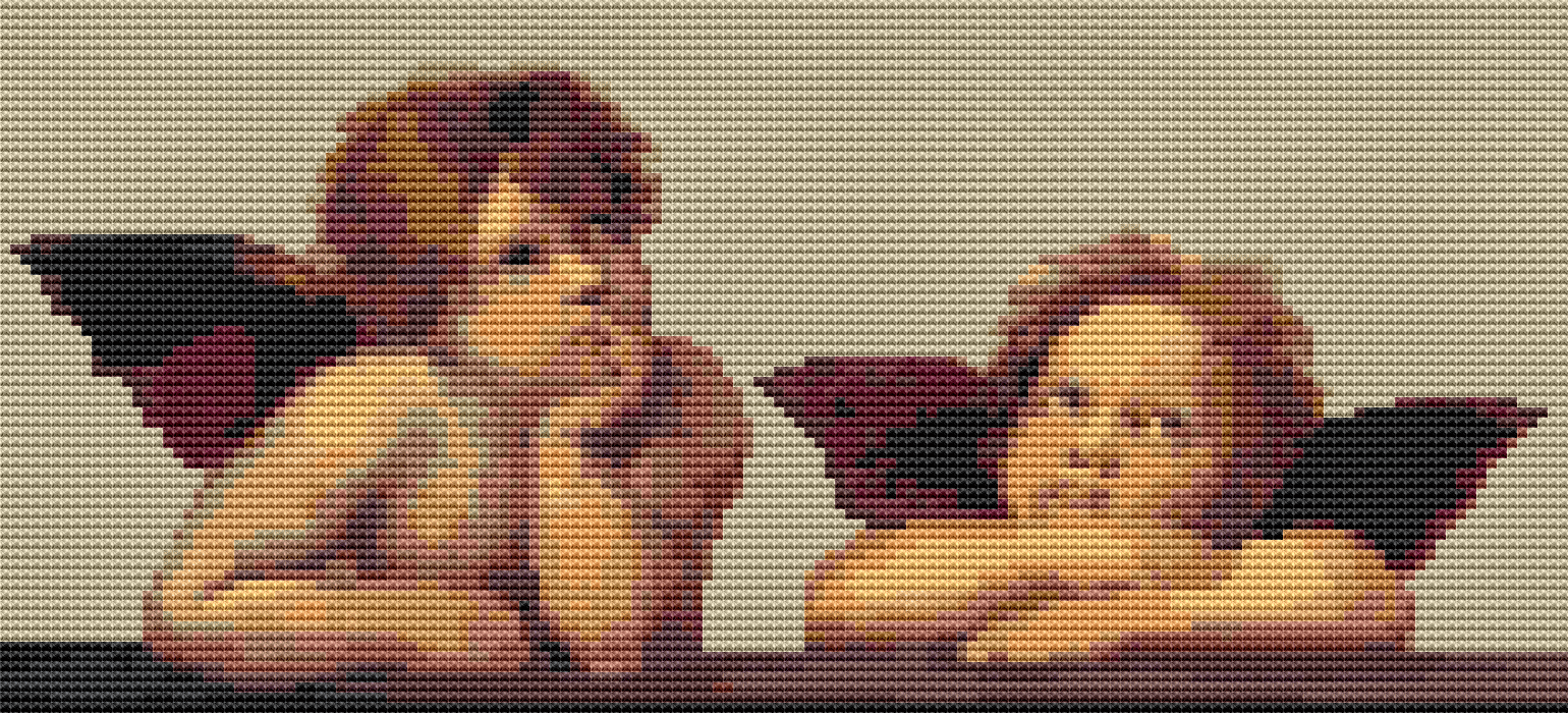 The Sistine Madonna Cross Stitch Pattern | Raphael