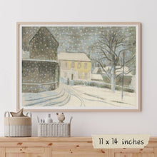 Halstead Road in Snow Cross Stitch Pattern