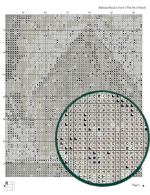 Halstead Road in Snow Cross Stitch Pattern