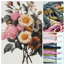 Flowers Cross Stitch Kit - Premium Cross Stitch Kit - Pierre - Joseph Redouté