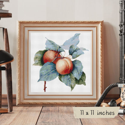 Apricots Cross Stitch Kit | Pierre-Joseph Redouté