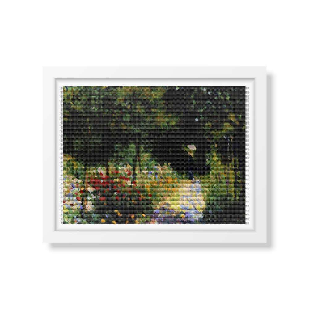 Woman at the Garden Cross Stitch Kit | Pierre-Auguste Renoir