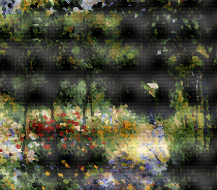 Woman at the Garden Cross Stitch Kit - Premium Cross Stitch Kit - Pierre - Auguste Renoir