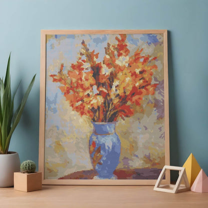 Gladiolis Cross Stitch Kit