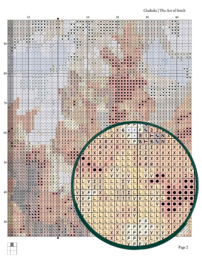 Gladiolis Cross Stitch Kit