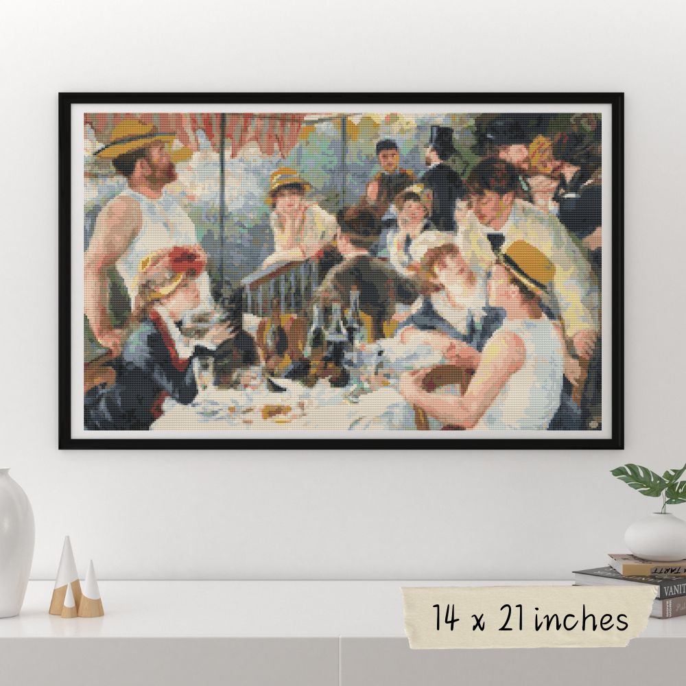 The Luncheon of the Boating Party Cross Stitch Kit | Pierre-Auguste Renoir