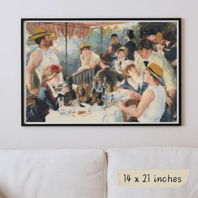 The Luncheon of the Boating Party Cross Stitch Pattern