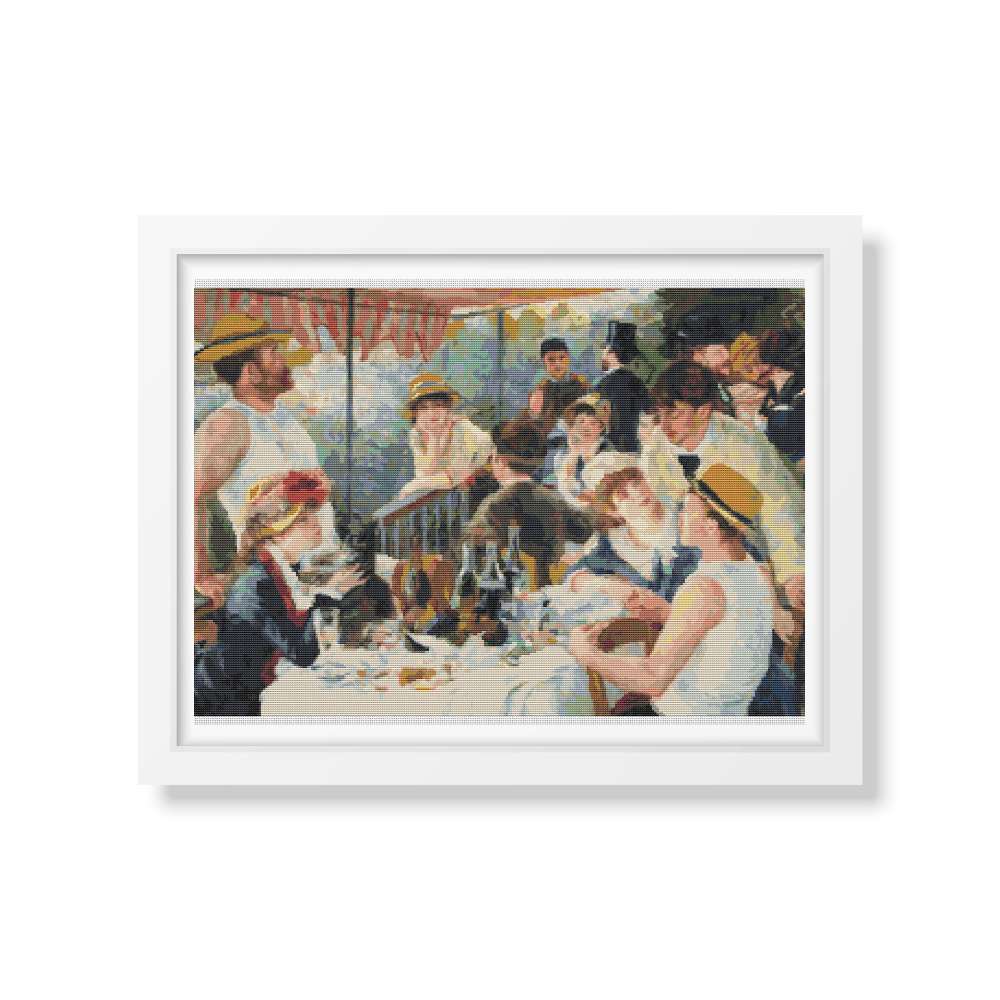 The Luncheon of the Boating Party Cross Stitch Kit | Pierre-Auguste Renoir