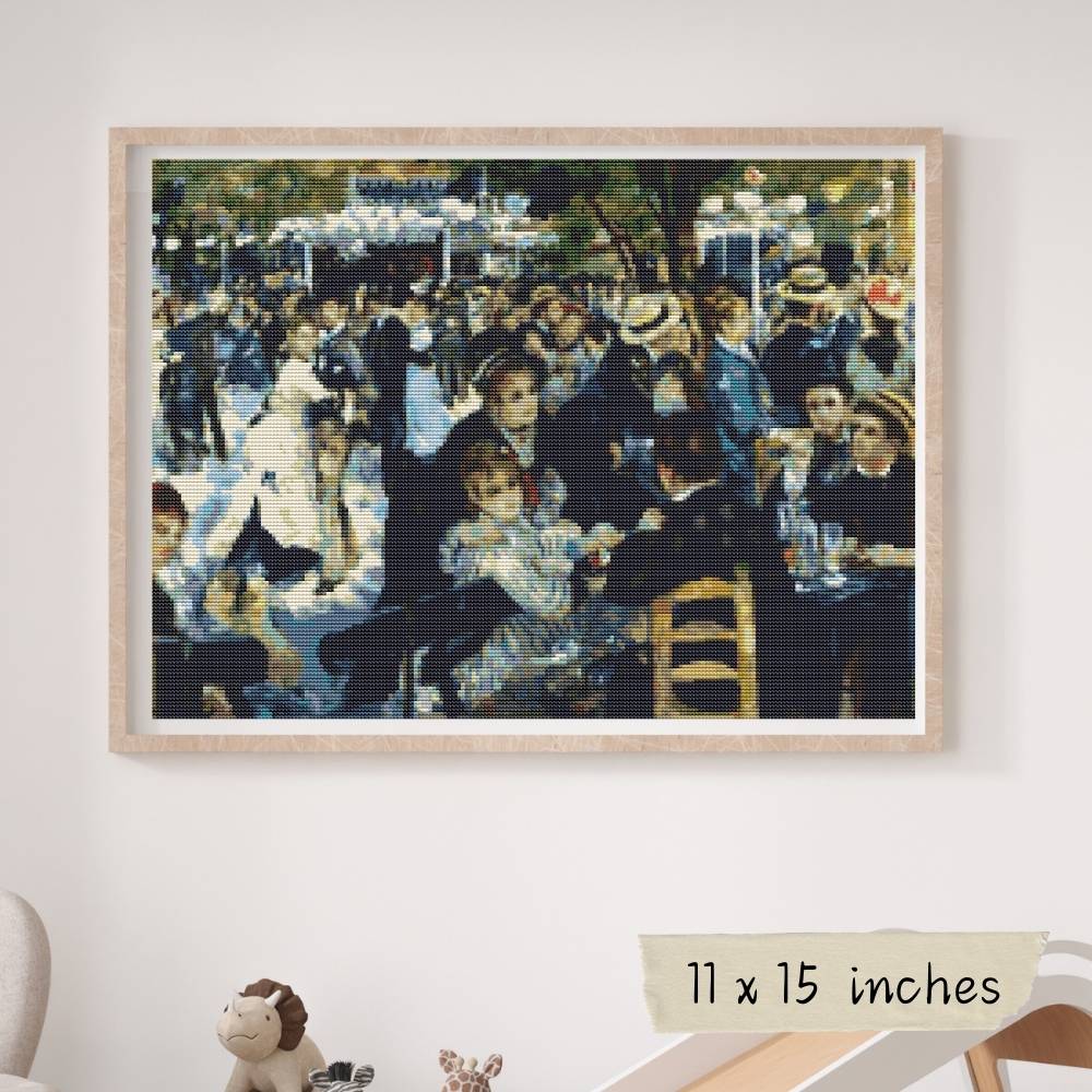 Dance at Le moulin de la Galette Cross Stitch Pattern
