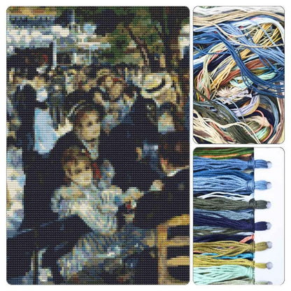 Dance at Le moulin de la Galette Cross Stitch Kit