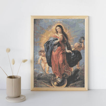 Kit de point de croix L'Immaculée Conception