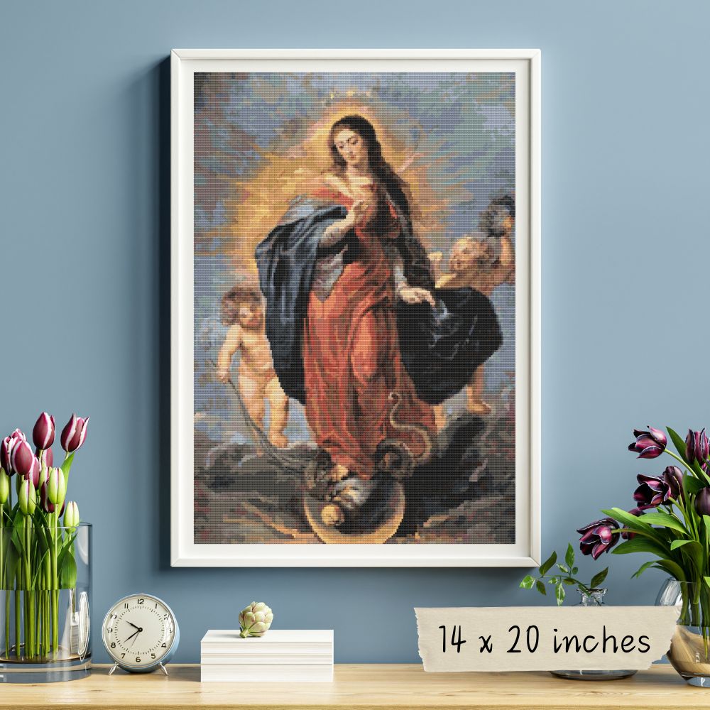 Immaculate Conception Cross Stitch Kit | Peter Paul Rubens