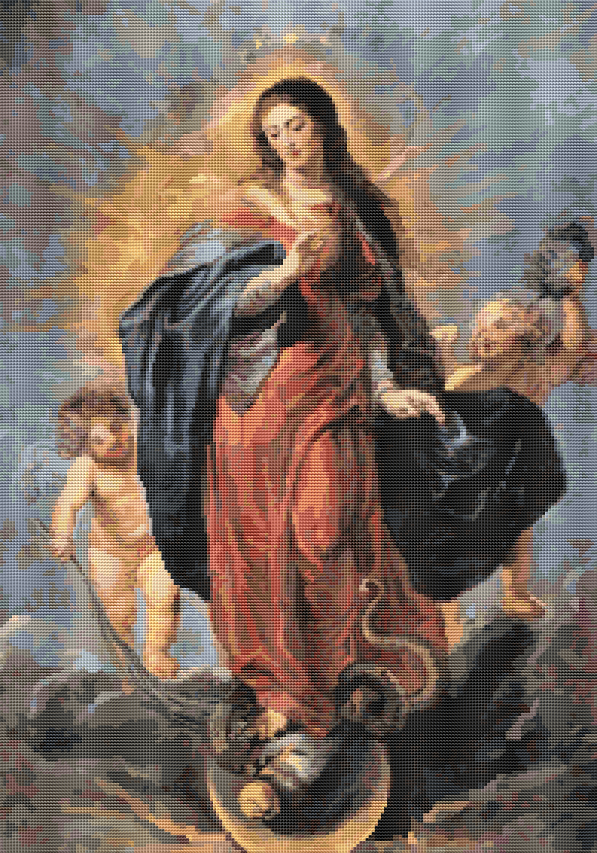 Immaculate Conception Cross Stitch Kit | Peter Paul Rubens