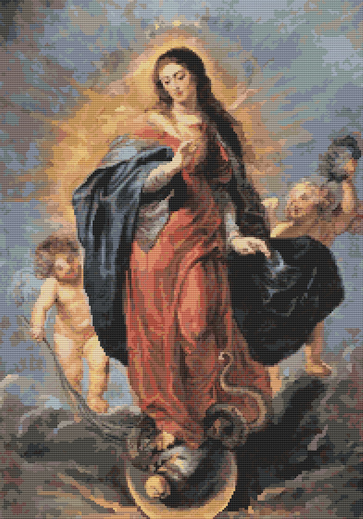 Immaculate Conception Cross Stitch Pattern by Peter Paul Rubens