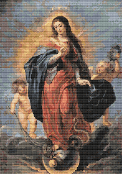 Immaculate Conception Cross Stitch Kit | Peter Paul Rubens