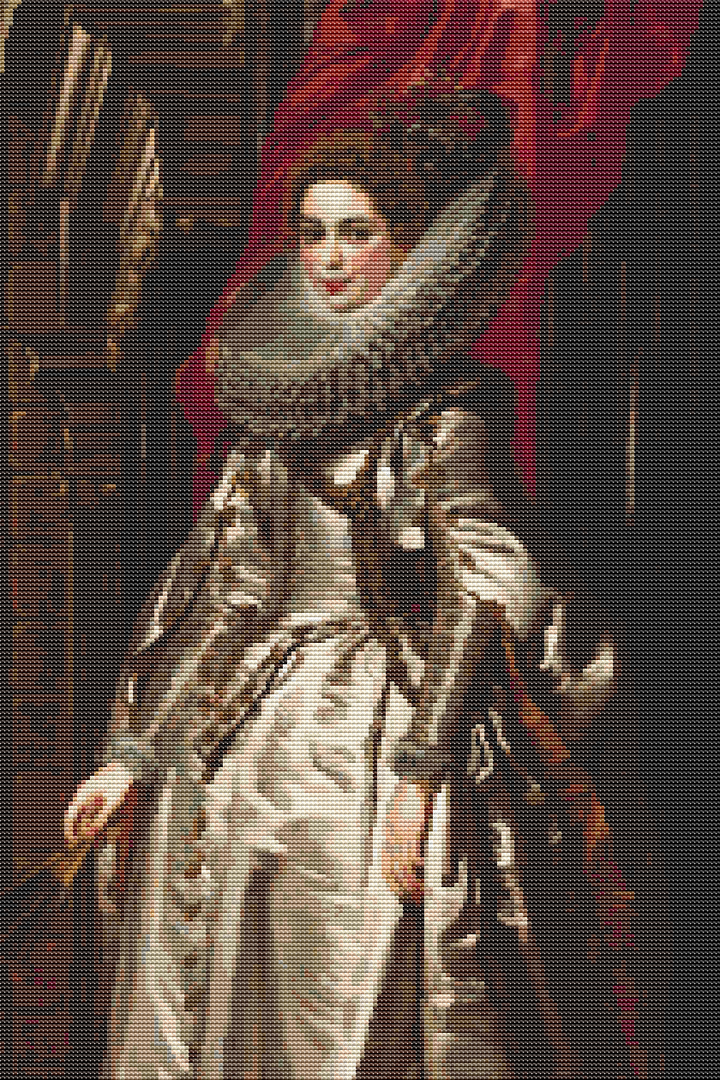 Marchesa Brigida Spinola - Doria Cross Stitch Kit - Premium Cross Stitch Kit - Peter Paul Rubens