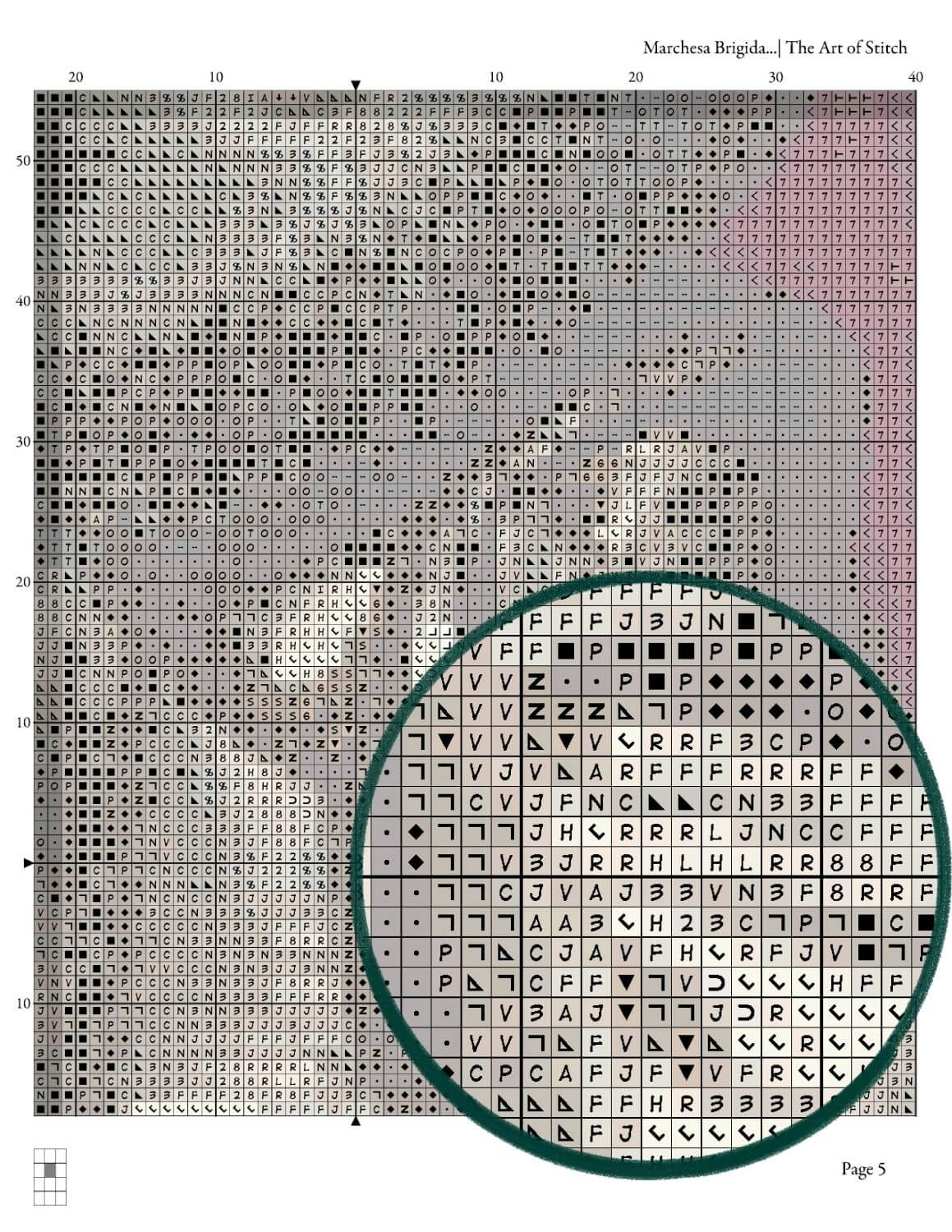 Marchesa Brigida Spinola-Doria Cross Stitch Pattern