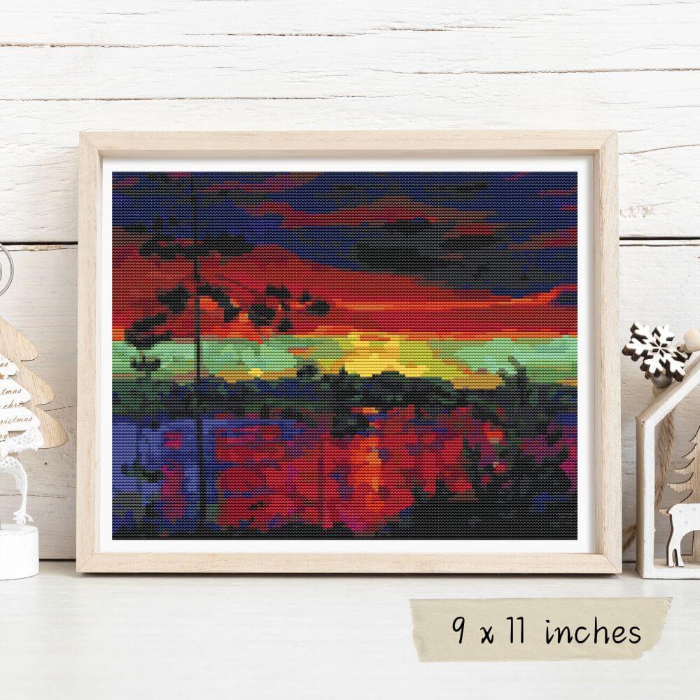 At Sunset Cross Stitch Pattern