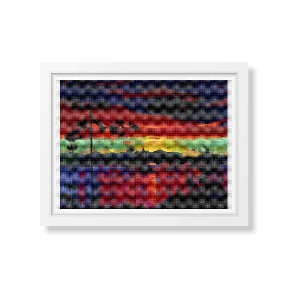 At Sunset Cross Stitch Kit | Arkady Alexandrovich Rylov