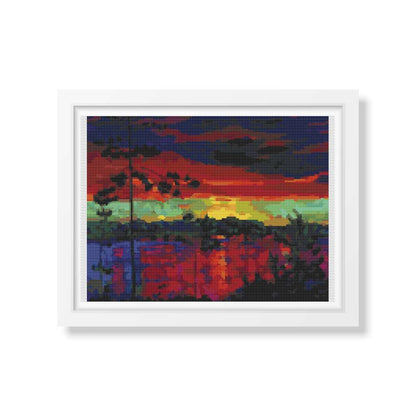 At Sunset Cross Stitch Kit | Arkady Alexandrovich Rylov