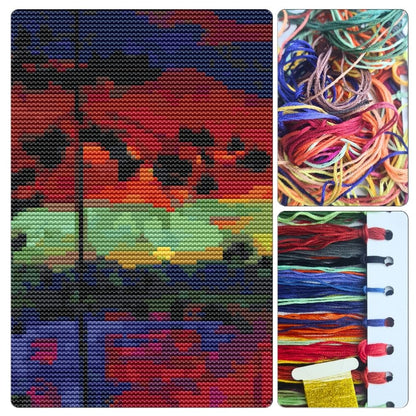 At Sunset Cross Stitch Kit | Arkady Alexandrovich Rylov