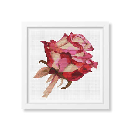 Red Rose Cross Stitch Kit | The Art of Stitch