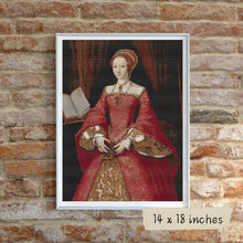 Portrait of Elizabeth I as a Princess Cross Stitch Pattern | William Scrots