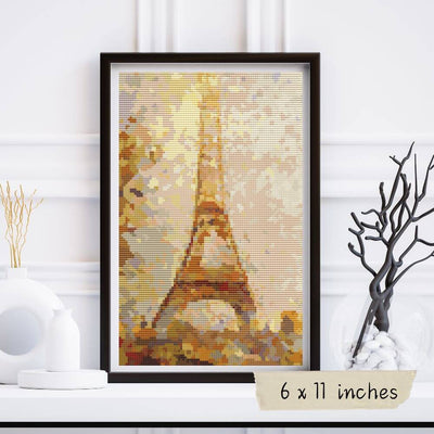 Eiffel Tower Cross Stitch Pattern