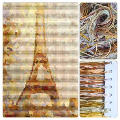 Eiffel Tower Cross Stitch Kit
